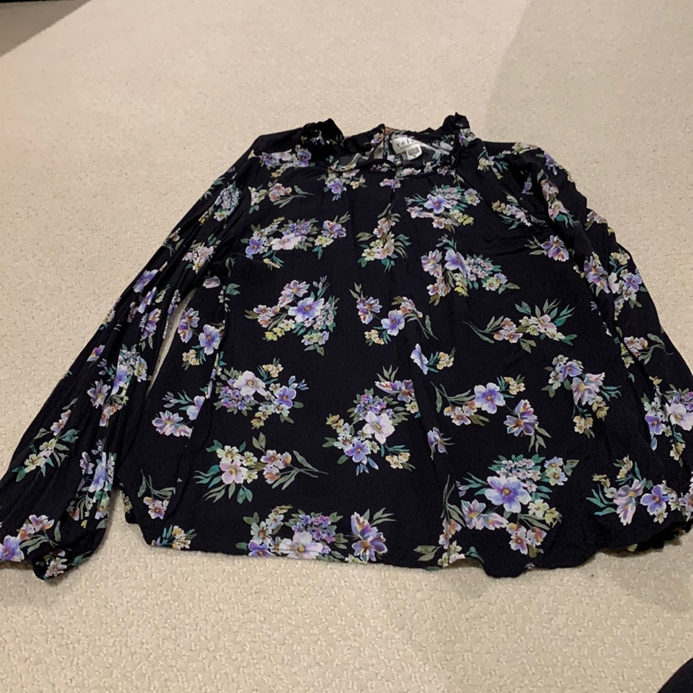 Graham & Spencer Black & Floral Blouse
